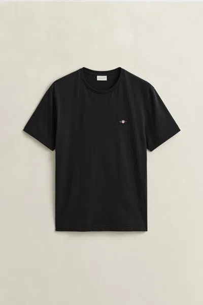 Gant Regular Fit Shield T-shirt In Black