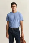 Gant Regular Fit Shield T-shirt In Blue