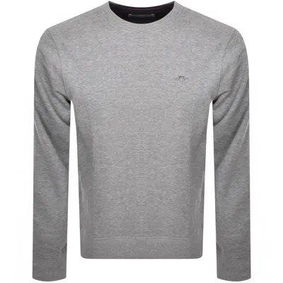 Gant Regular Shield Crew Neck Sweatshirt Grey