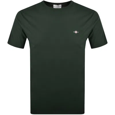 Gant Regular Shield T Shirt Green