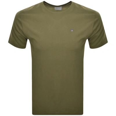 Gant Regular Shield T Shirt Green