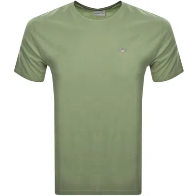 Gant Regular Shield T Shirt Green