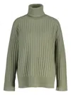 Gant Ribbed-knit Sweater In Green