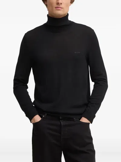 Gant Roll-neck Wool Sweater In Multi