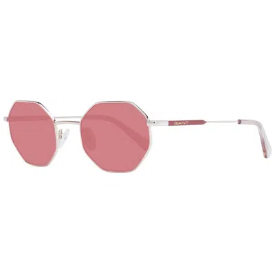 Gant Rose Gold Metal Sunglasses In Pink