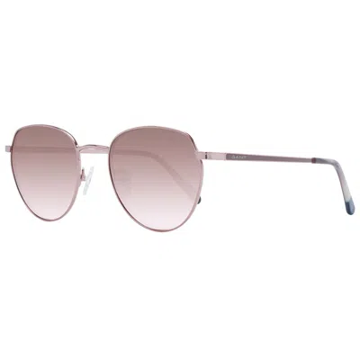 Gant Rose Gold Metal Sunglasses In Pink