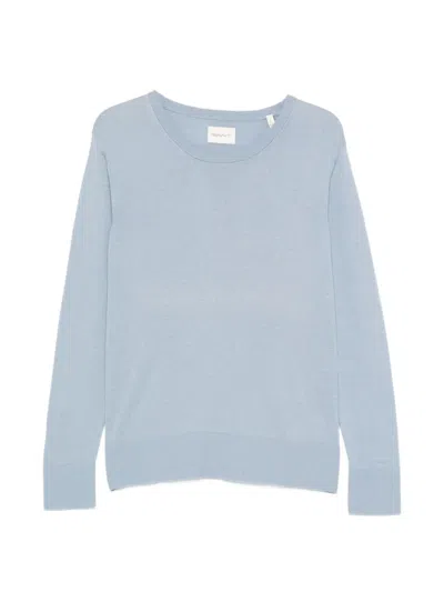 Gant Round Neck Sweater In Blue