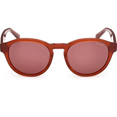 Gant Round Sunglasses In White