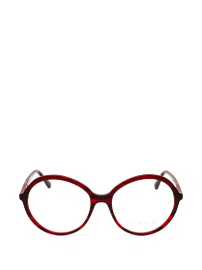 Gant Round-frame Glasses In Red