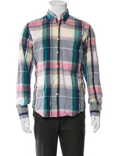 Pre-owned Gant Rugger Plaid Print Long Sleeve Shirt In Multicolor
