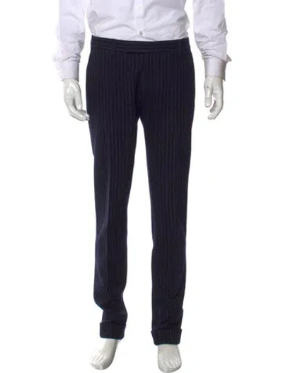 Pre-owned Gant Rugger Striped Tuxedo Pants In Blue