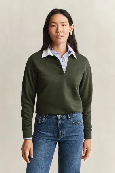 Gant Rugger Sweatshirt In Green