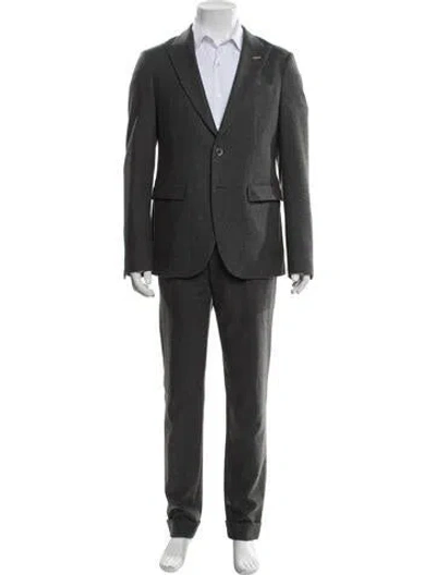 Pre-owned Gant Rugger Wool Two-piece Tuxedo In Gray