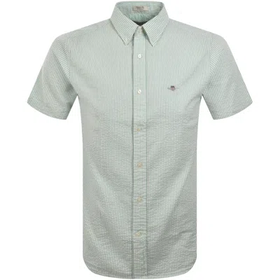 Gant Seersucker Shirt Green