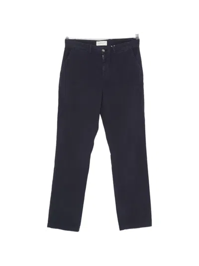 Gant Seersucker-texture Trousers In Black