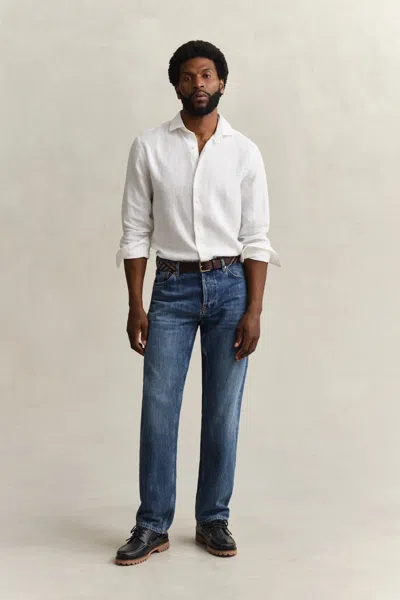 Gant Selvedge Jeans In White