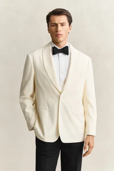Gant Shawl Collar Dinner Jacket In Brown