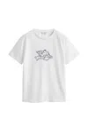 Gant Shell-print T-shirt In White