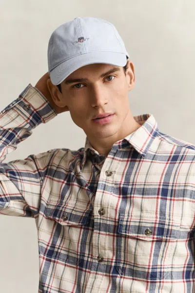 Gant Shield Cotton Twill Cap In Blue
