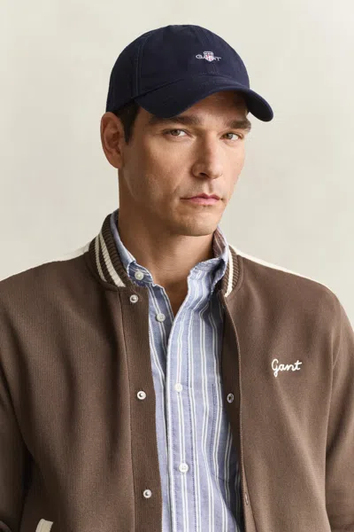Gant Shield Cotton Twill Cap In Marine