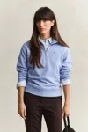 Gant Shield Half Zip Sweatshirt In Blue
