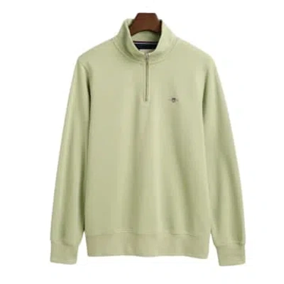 Gant Shield Half-zip Sweatshirt In Green