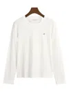 Gant Shield Long-sleeve T-shirt In White