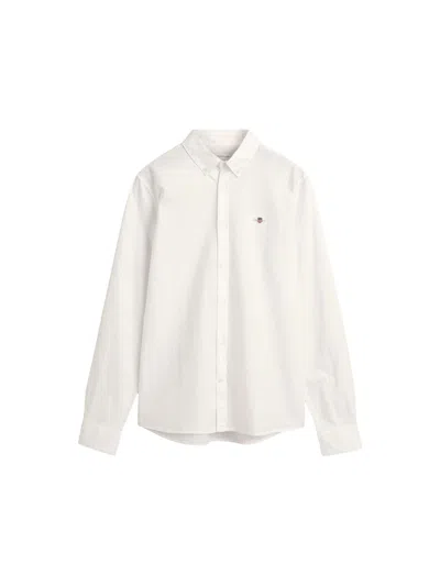 Gant Shield Oxford Shirt In White