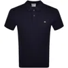 Gant Mens Regular Fit Short Sleeve Shield Logo Pique Polo Nos In Navy