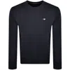 Gant Shield Regular Crew Neck Sweatshirt Navy In Navy