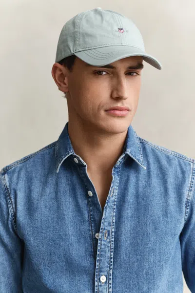 Gant Shield Sunfaded Cap In Gray