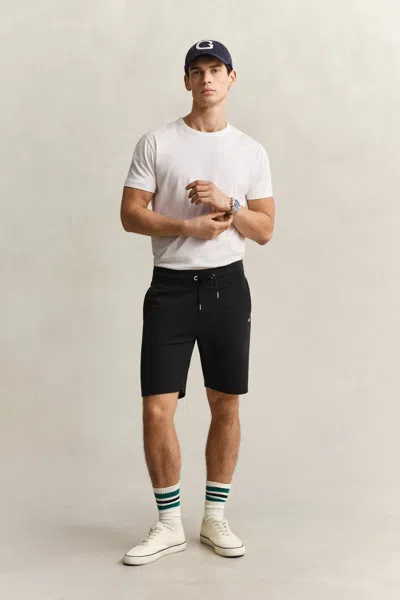 Gant Shield Sweat Shorts In Black