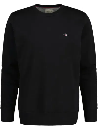 Gant Shield Sweatshirt In Black
