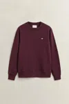 Gant Shield Sweatshirt In Darkened Wine