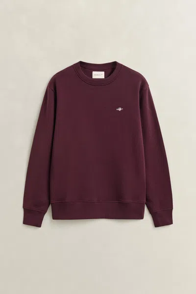 Gant Shield Sweatshirt In Brown
