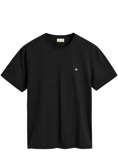 Gant Shield T-shirt In Black