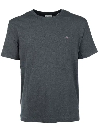 Gant Shield T-shirt In Grey