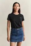 Gant Shield T-shirt In Black