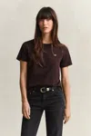 Gant Shield T-shirt In Brown