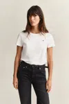 Gant Shield T-shirt In White