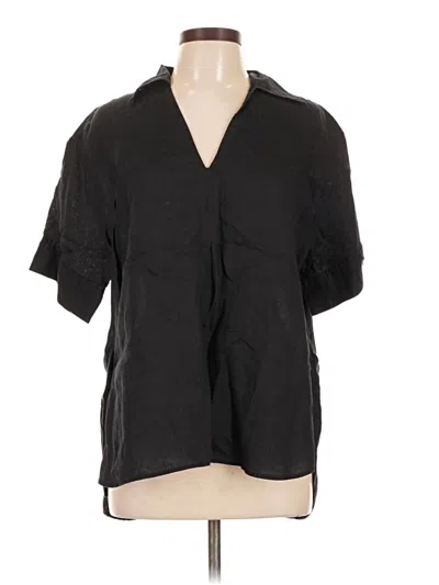 Pre-owned Gant Short Sleeve Polo Shirt In Black