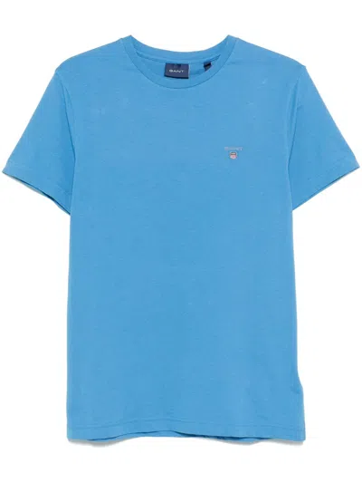 Gant Short-sleeve T-shirt In Blue