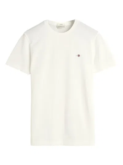 Gant Short-sleeve T-shirt In White