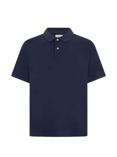 Gant Short-sleeve Polo Shirt In Blue