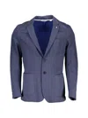 Gant Single-breasted Blazer In Blue