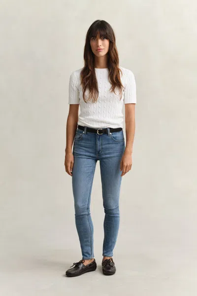 Gant Skinny Stretch Jeans In Blue