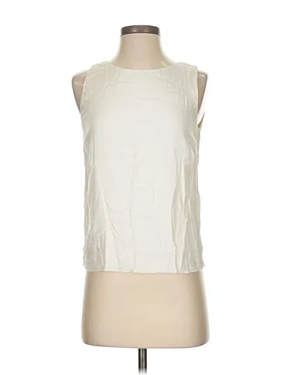 Pre-owned Gant Sleeveless Blouse In White