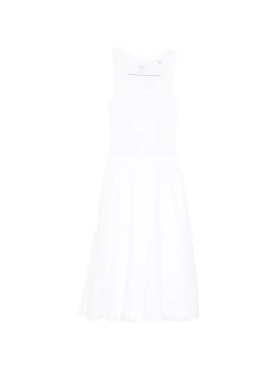 Gant Sleeveless Midi Dress In White