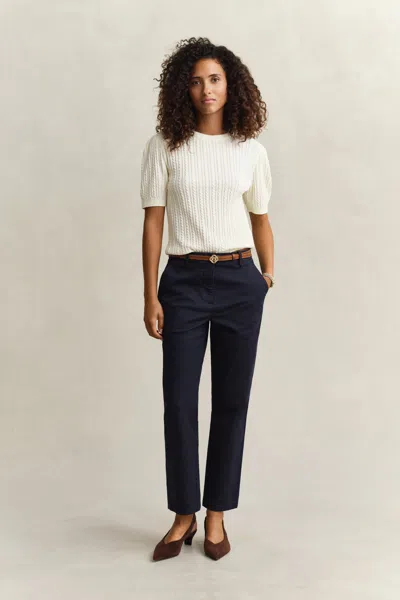 Gant Slim Fit Chinos In Blue