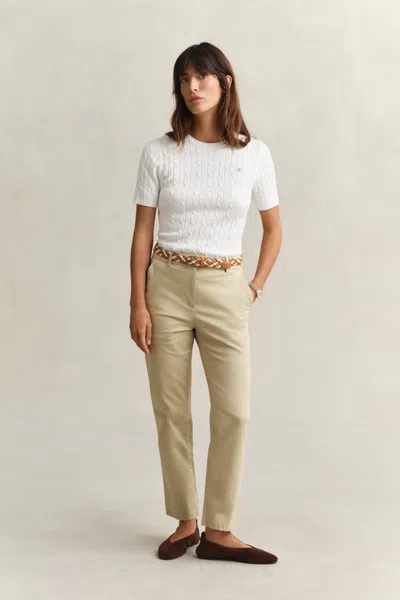 Gant Slim Fit Chinos In Green